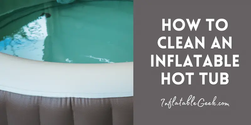 Picture of an inflatable hot tub - Hot to Clean an Inflatable Hot Tub